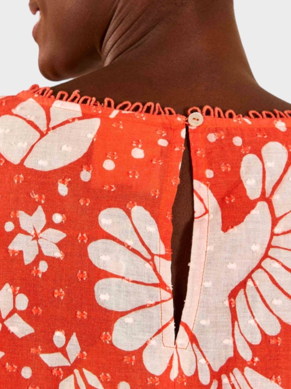 FARM RIO | Neon Jungle Embroidered Blouse, Size Medium - Picture 4 of 8